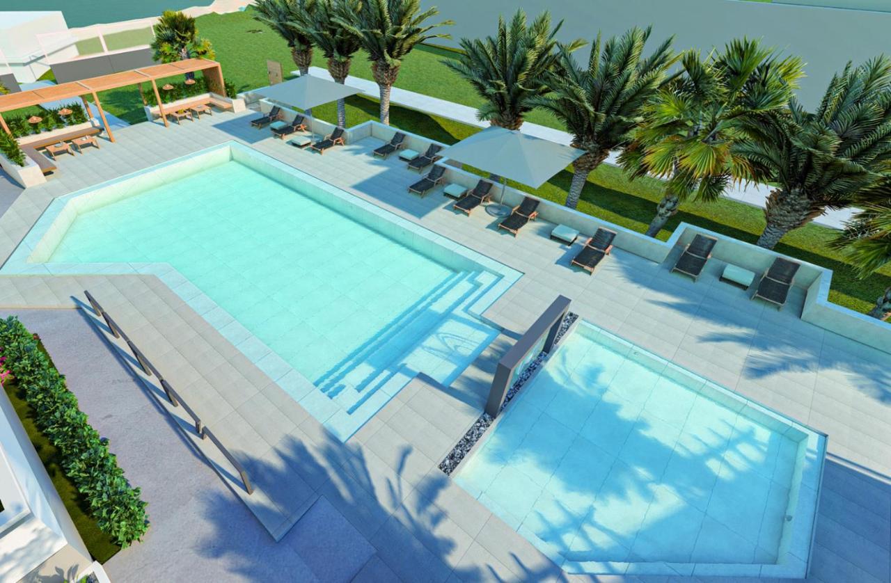 Ninemia Beach Hotel & Suites Agia Marina Exterior foto